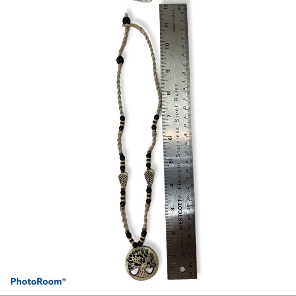 Gypsy Rose Earth First Carved Tree Boho Necklace - Picture 6 of 9